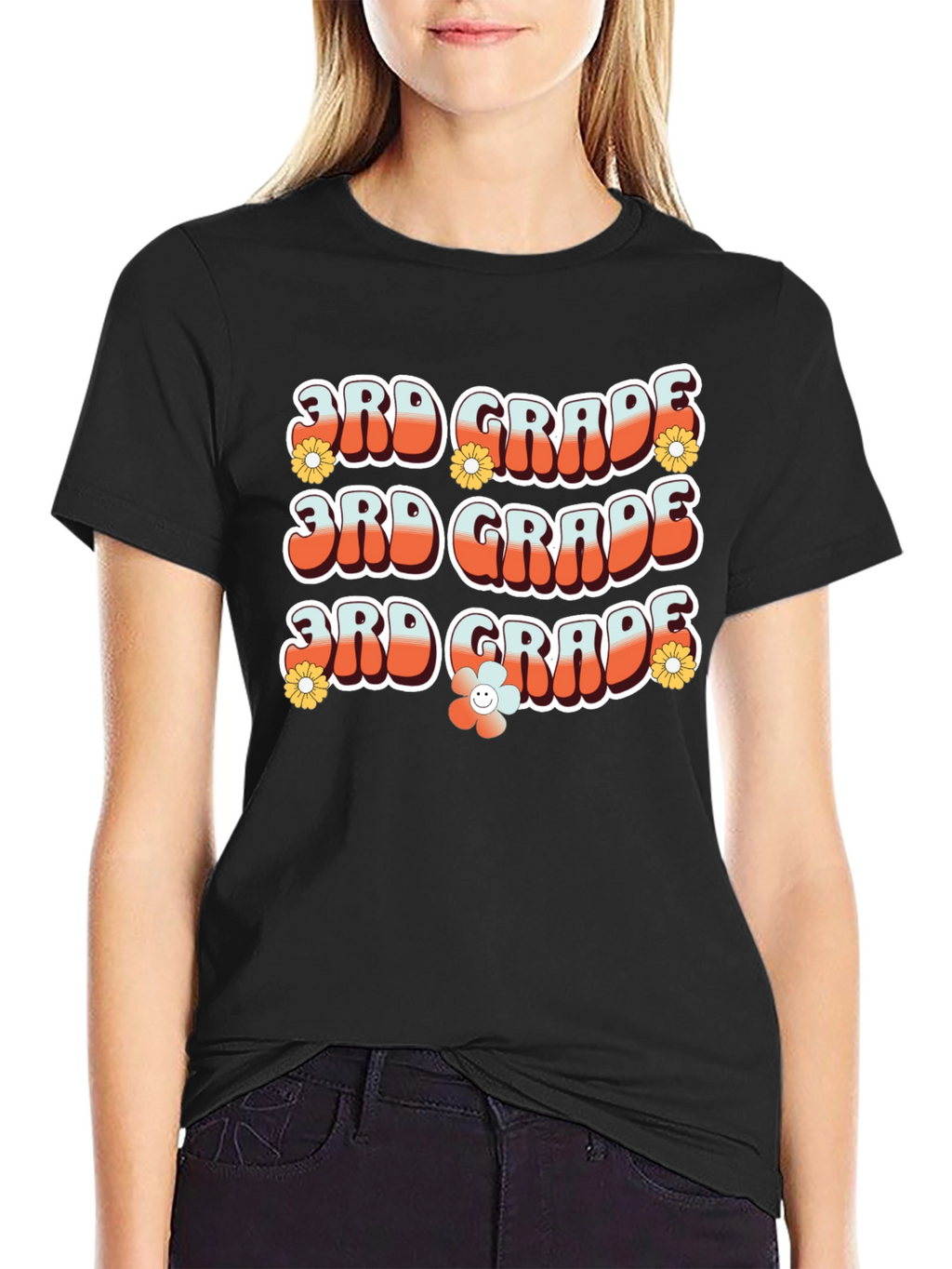 Retro 3rd Grade Teacher T-Shirt