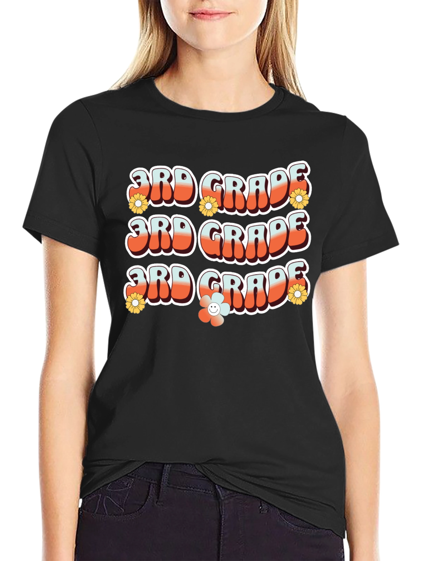 Retro 3rd Grade Teacher T-Shirt
