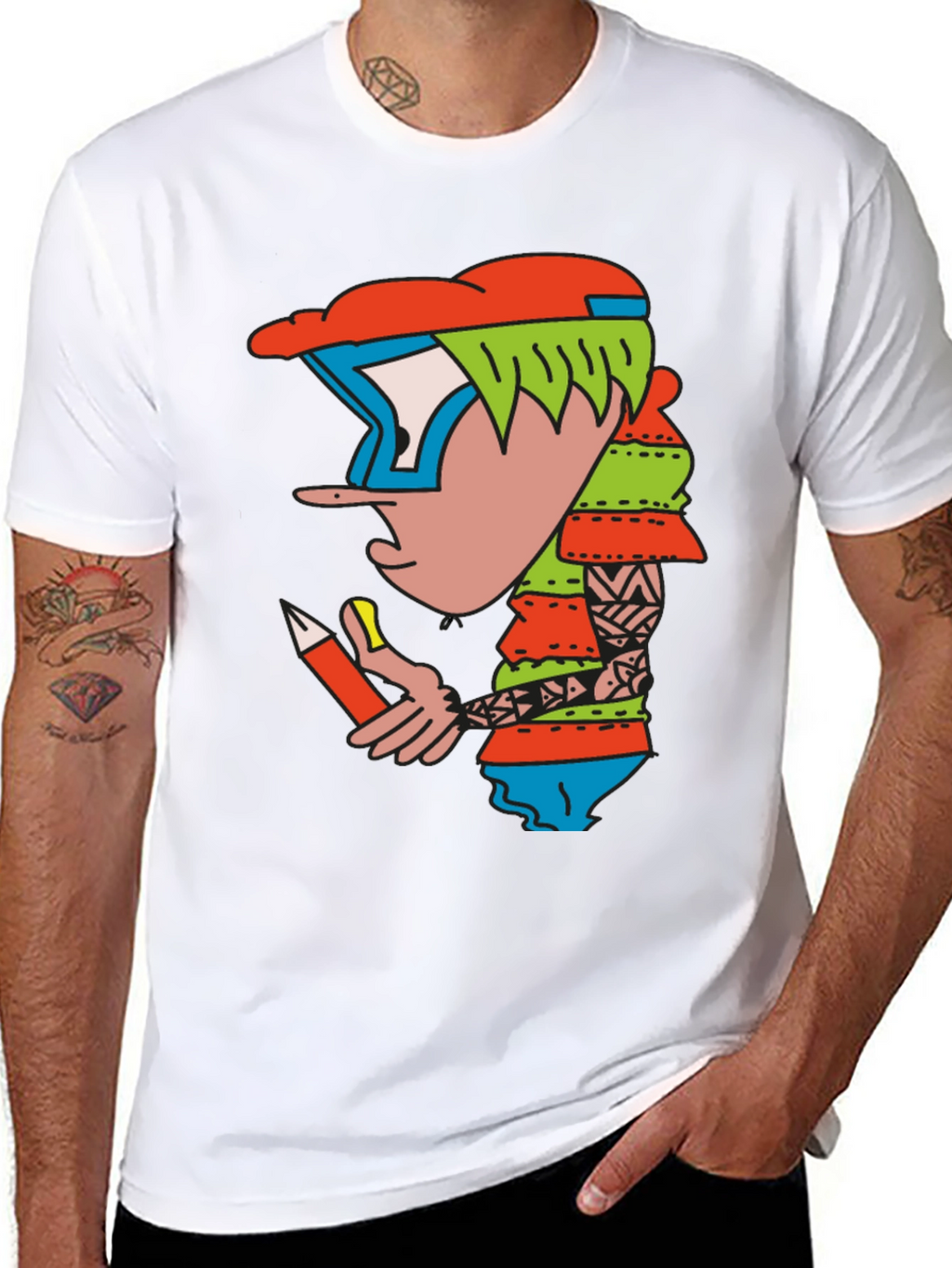 Cartoon Character Graphic Tee