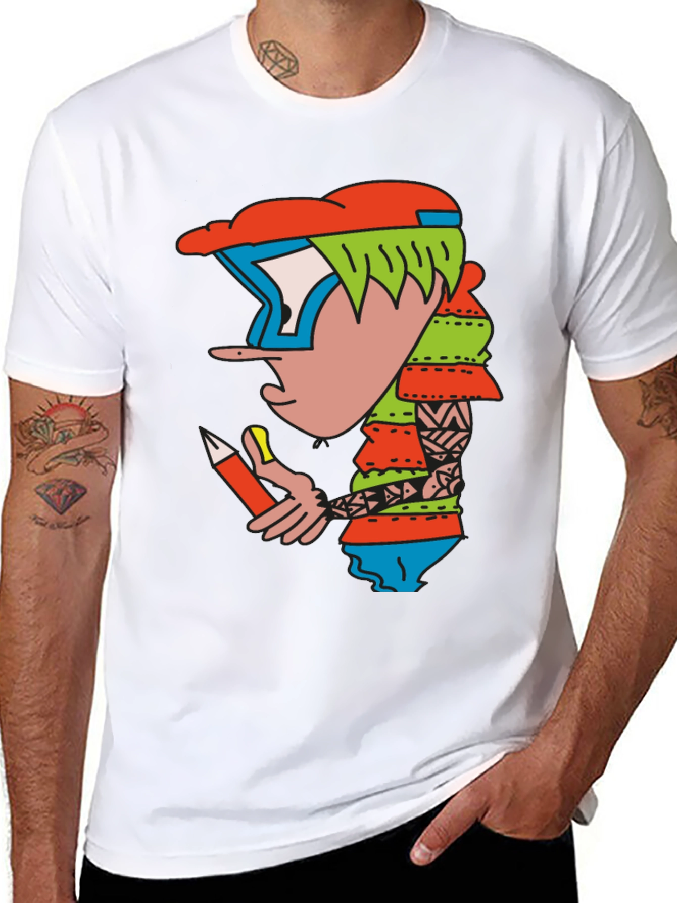 Cartoon Character Graphic Tee