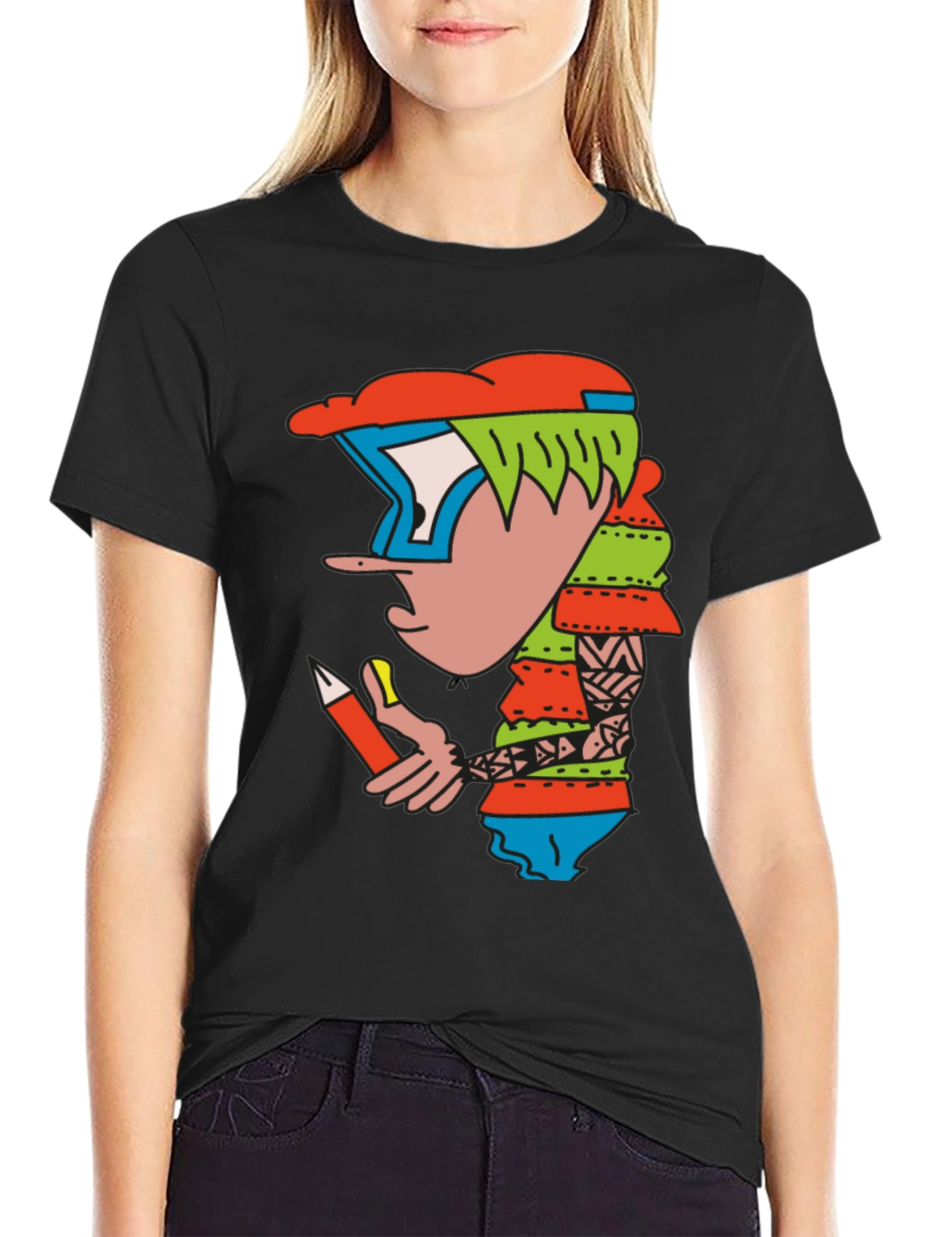 Cartoon Character Graphic Tee