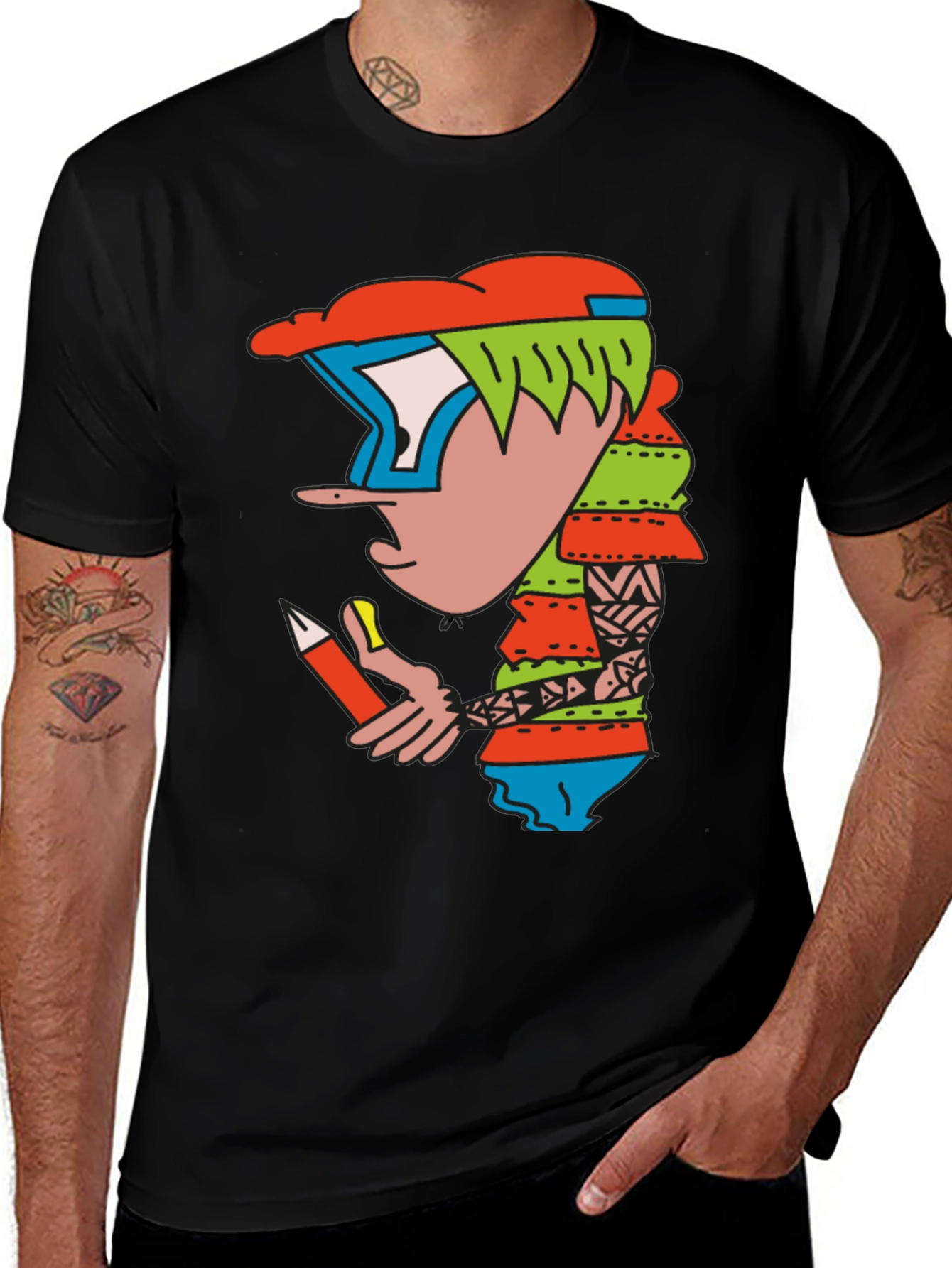 Cartoon Character Graphic Tee