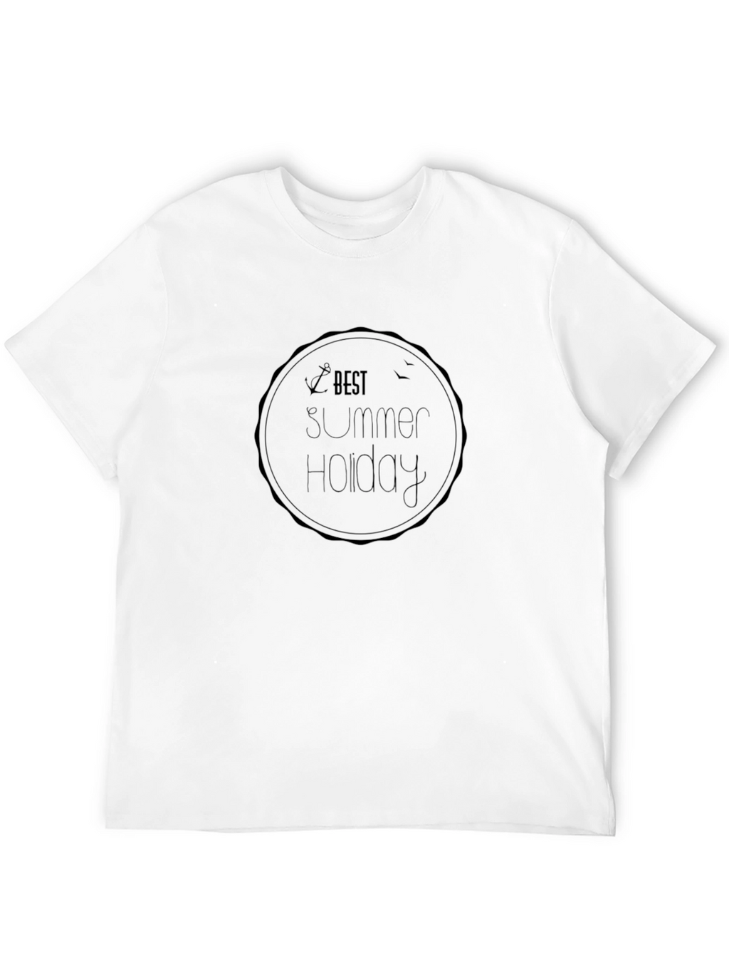 Best Summer Holiday Black Graphic T-Shirt