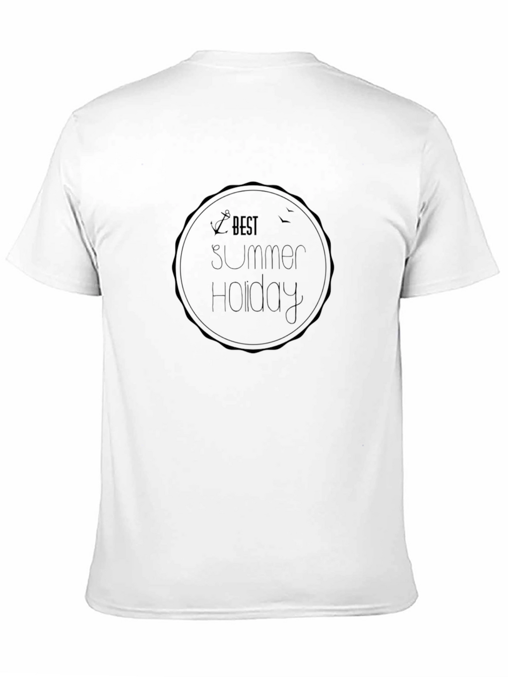 Best Summer Holiday Black Graphic T-Shirt