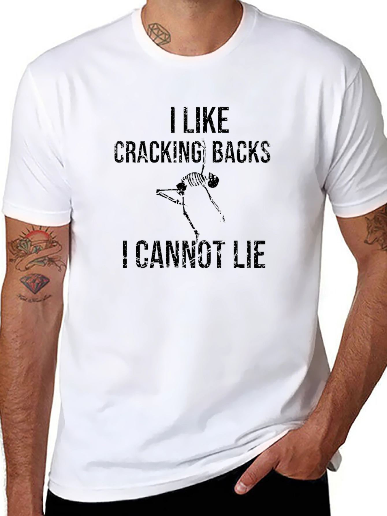 Cracking Backs T-Shirt - Humorous Chiropractic Tee