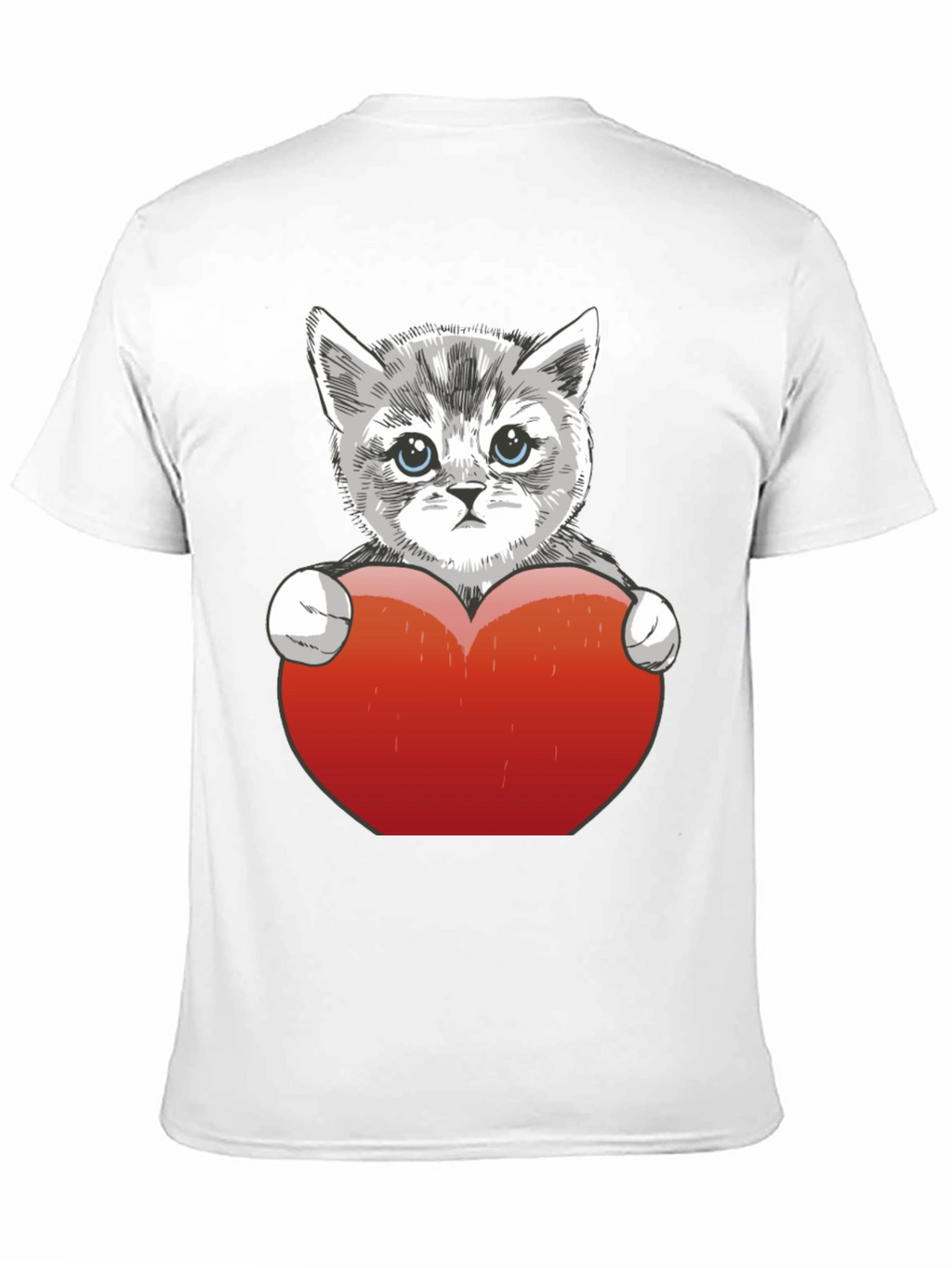 Cute Kitten Heart T-Shirt - Perfect Gift!