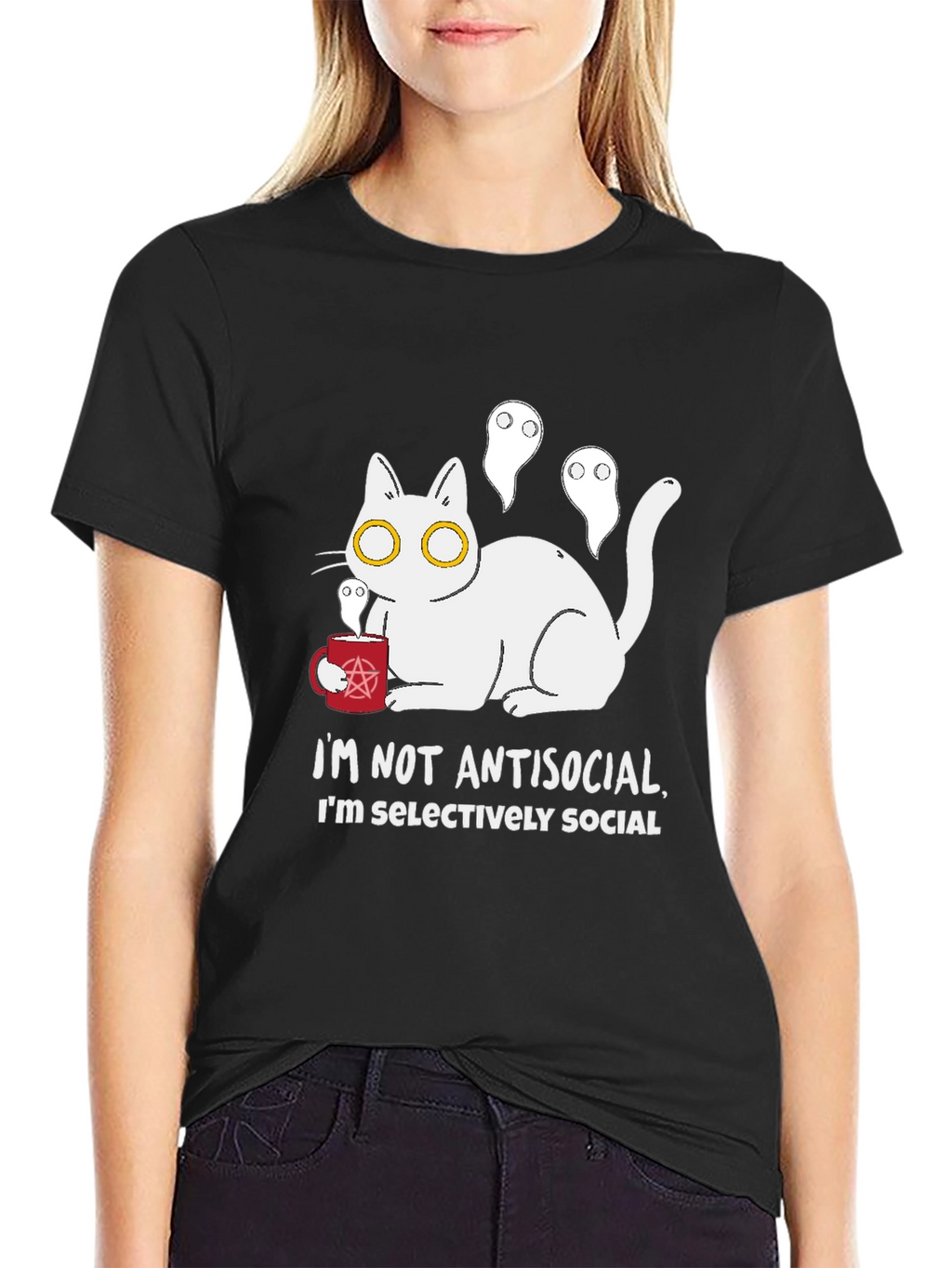 Antisocial Cat T-Shirt