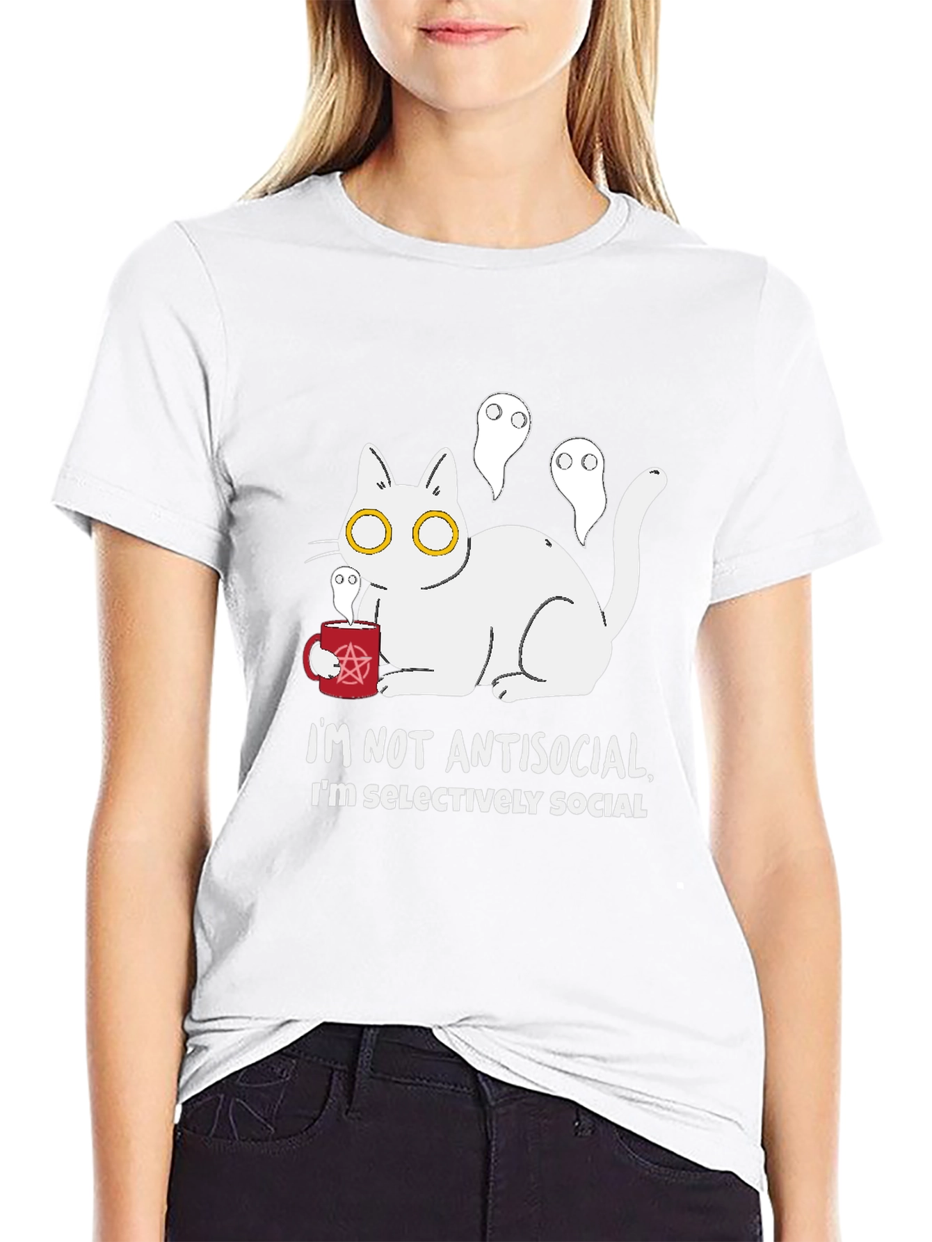 Antisocial Cat T-Shirt