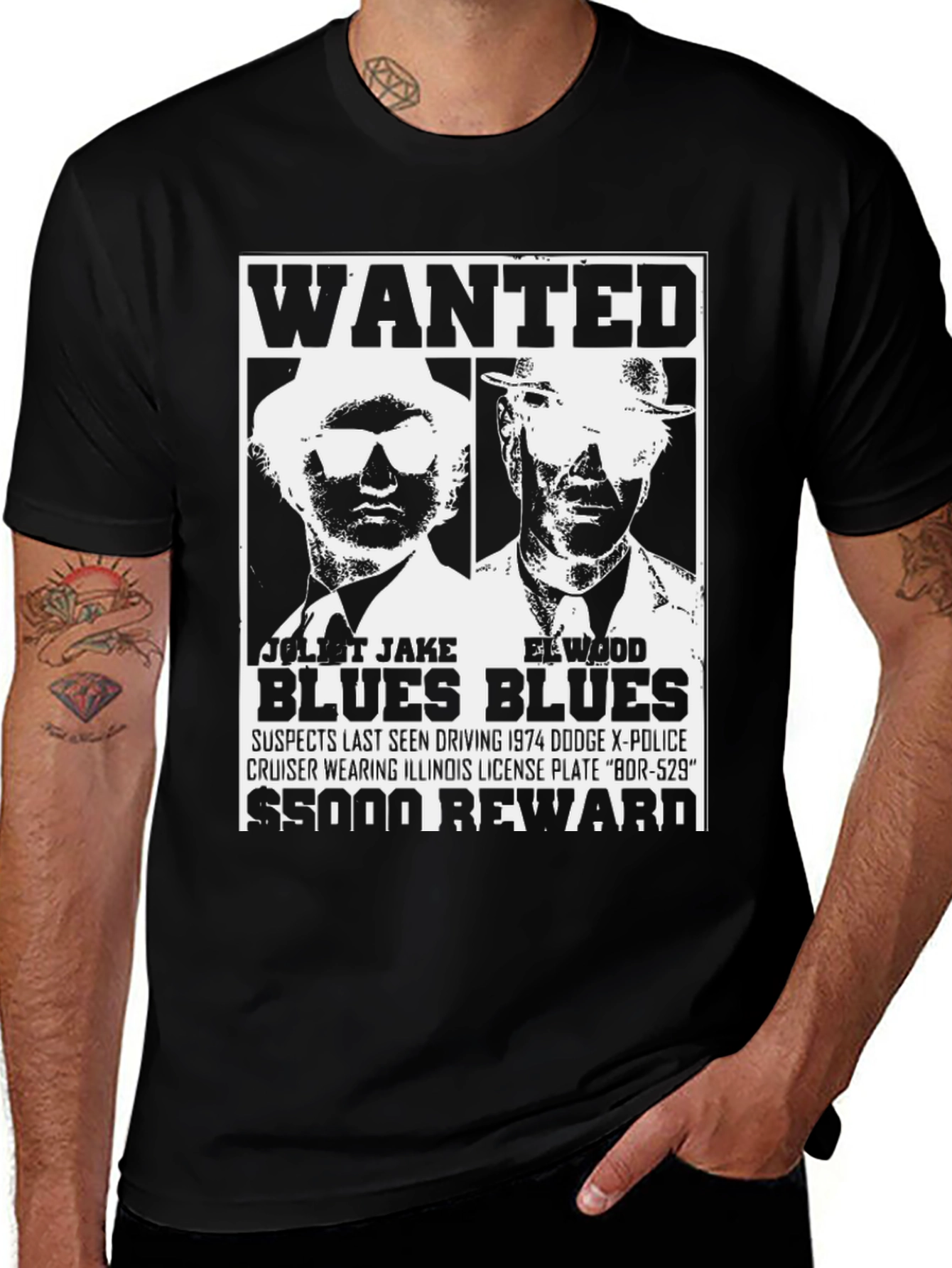 Blues Brothers Wanted T-Shirt