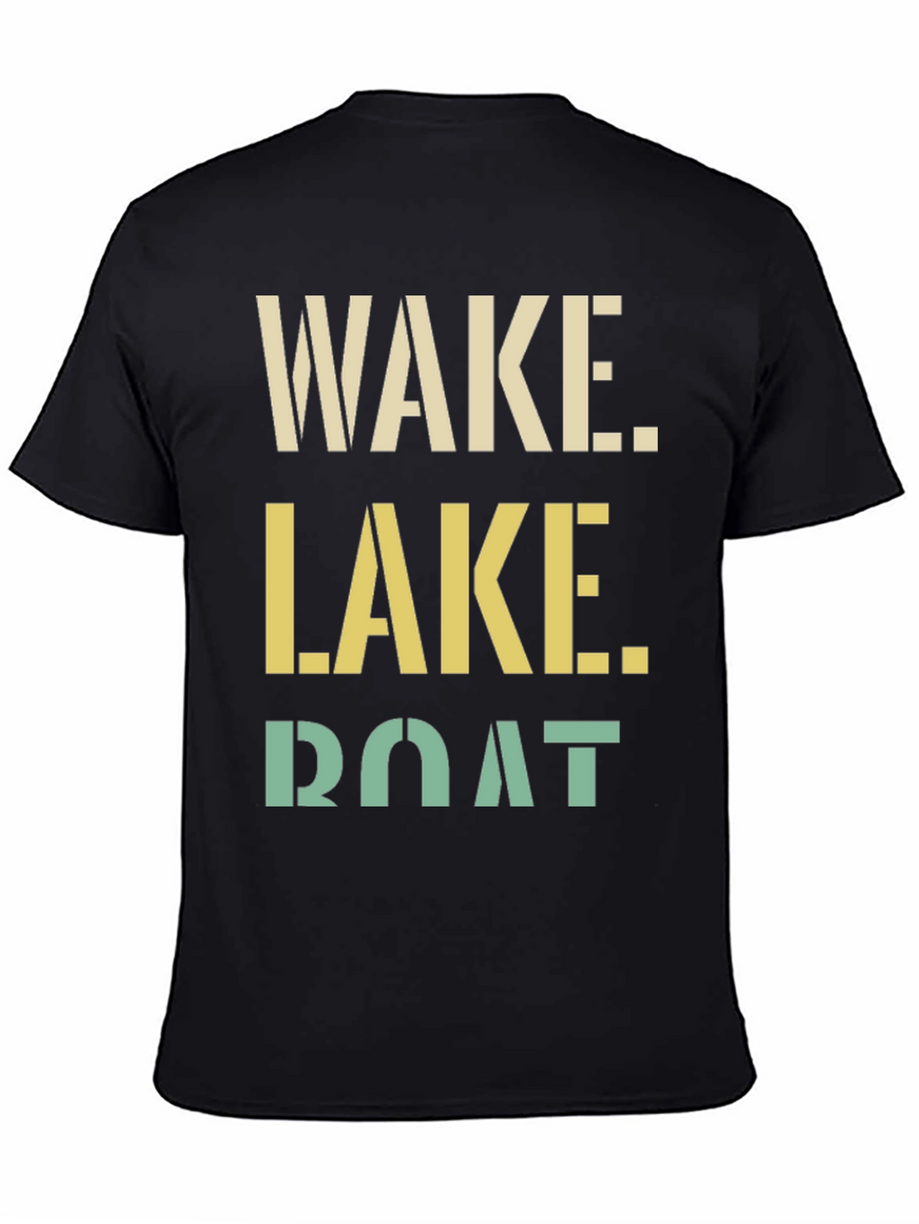 Wake Lake Boat Graphic Tee