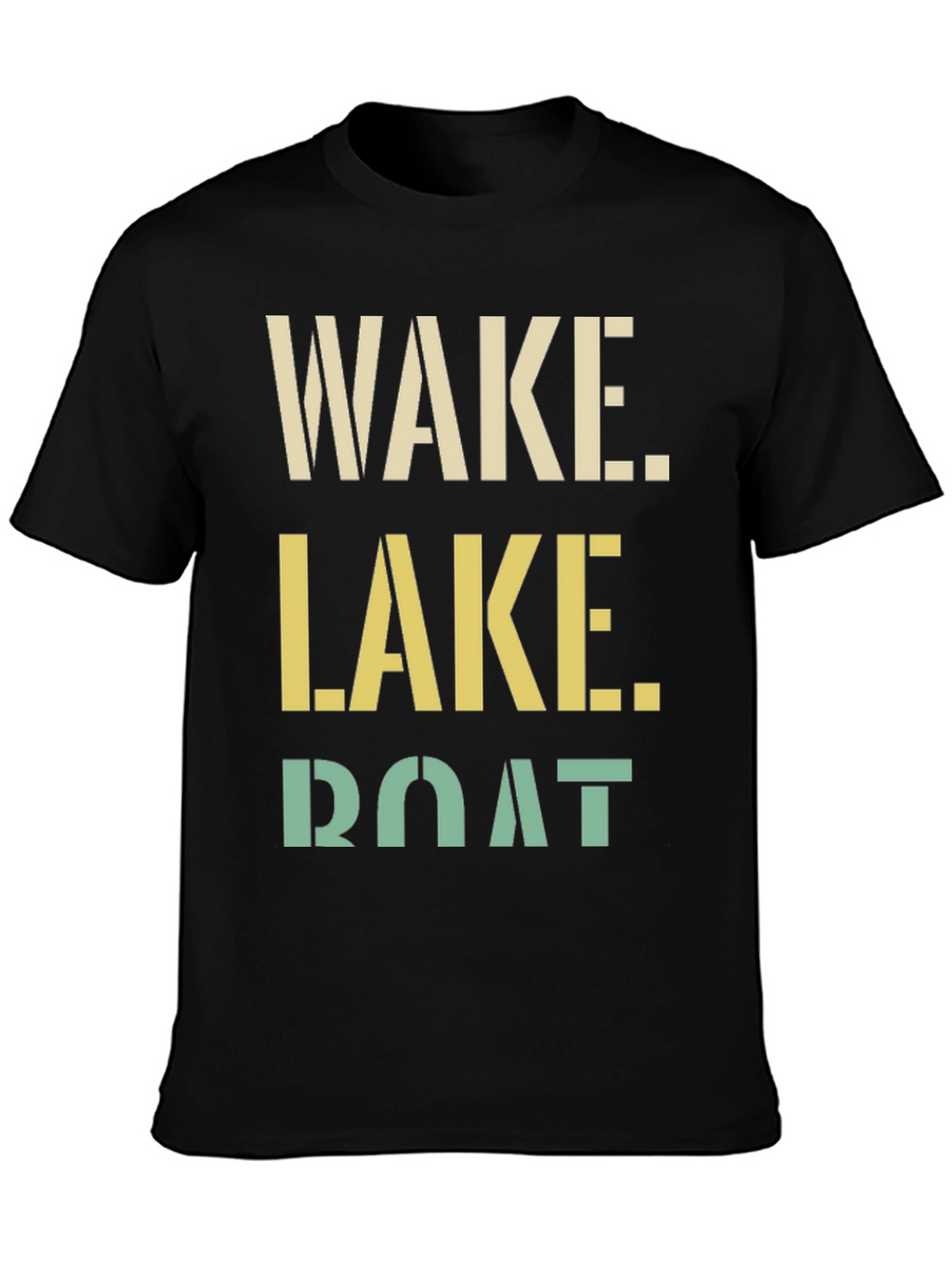 Wake Lake Boat Graphic Tee