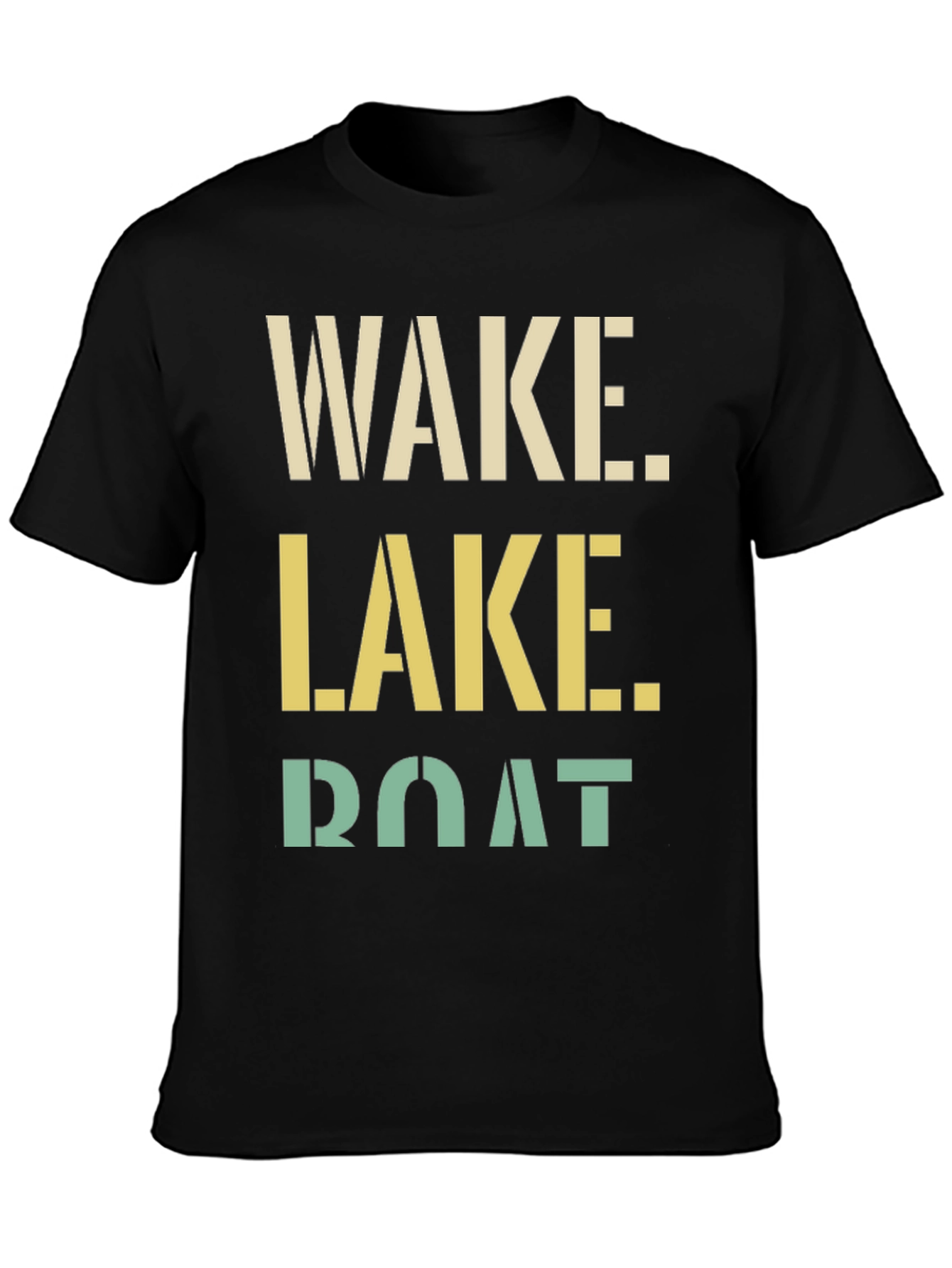 Wake Lake Boat Graphic Tee