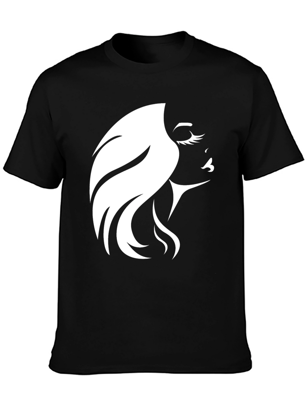 Elegant Woman Graphic Black T-Shirt