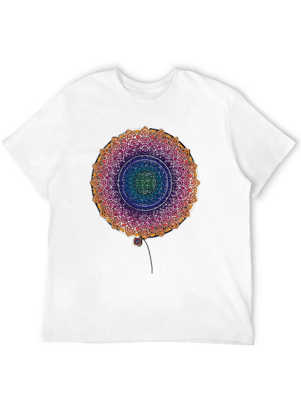Mandala Flower Graphic Print T-Shirt