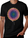 Mandala Flower Graphic Print T-Shirt