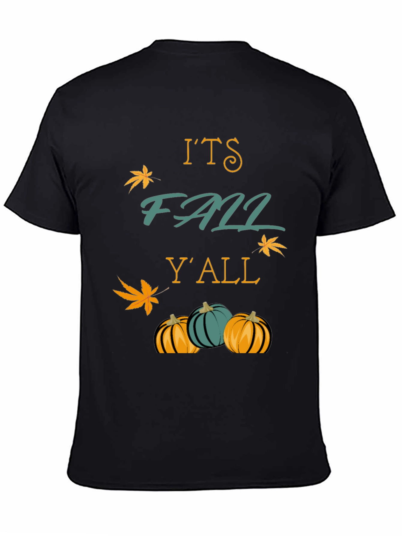 Its Fall Yall T-Shirt Autumn Pumpkins Maple Leaf
