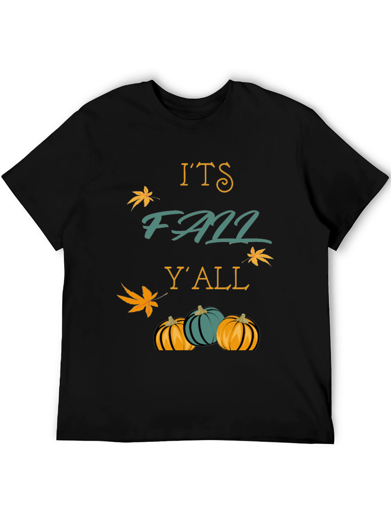 Its Fall Yall T-Shirt Autumn Pumpkins Maple Leaf