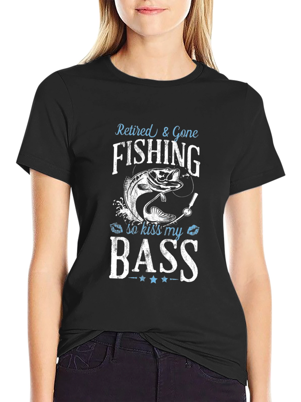 Retired & Gone Fishing T-Shirt - Kiss My Bass