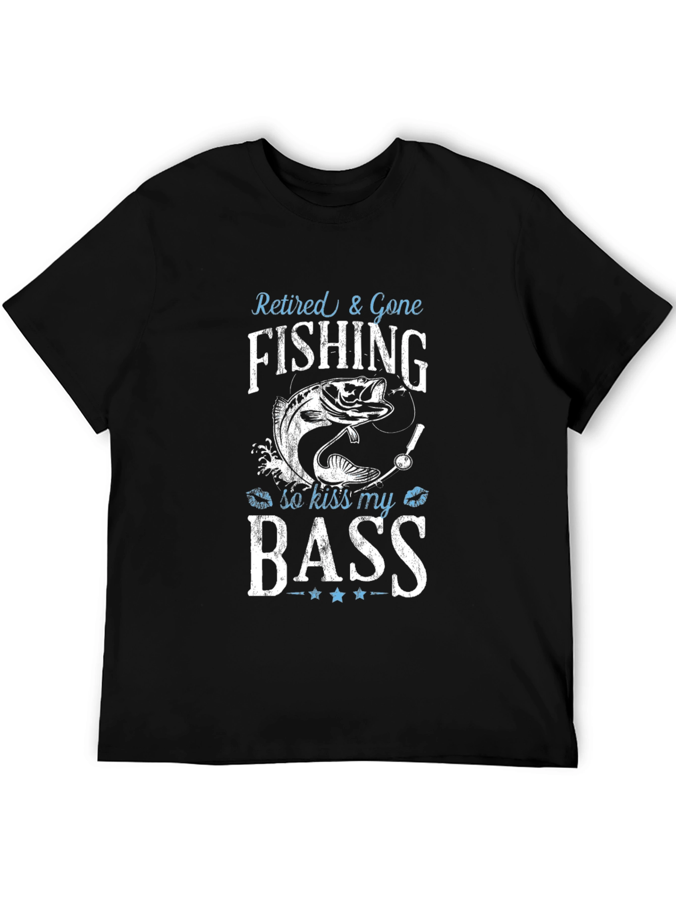 Retired & Gone Fishing T-Shirt - Kiss My Bass