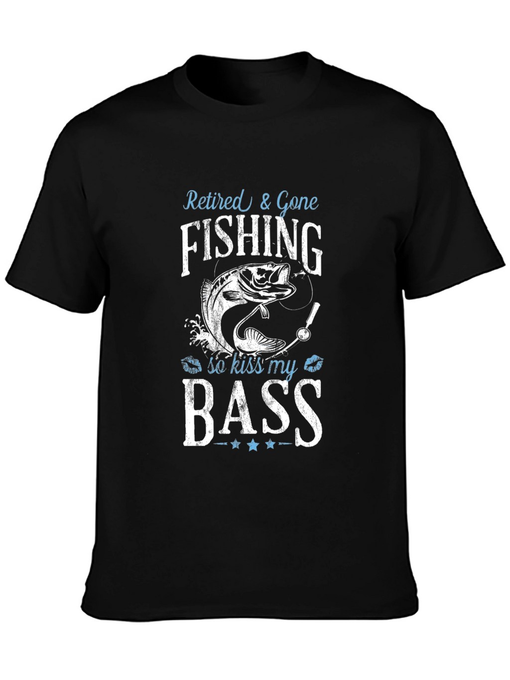 Retired & Gone Fishing T-Shirt - Kiss My Bass