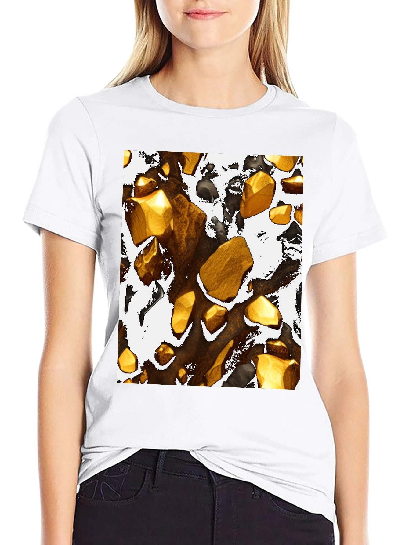 Gilded Gems Graphic Tee - Bold Style