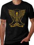 Skeleton Angel Graphic Tee - Black