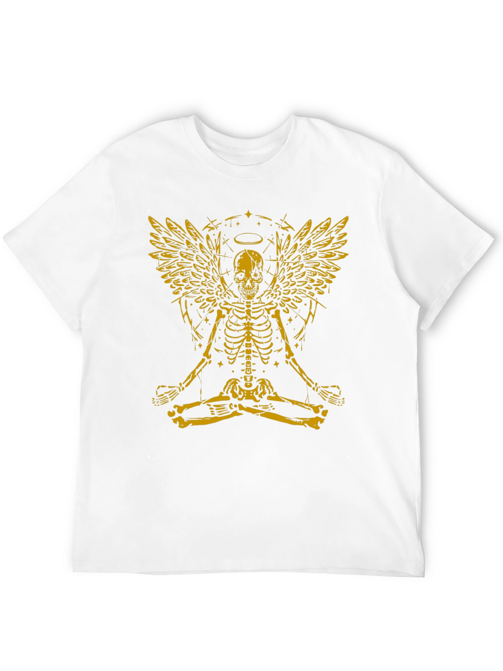 Skeleton Angel Graphic Tee - Black
