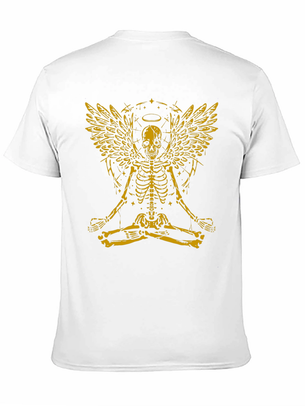 Skeleton Angel Graphic Tee - Black