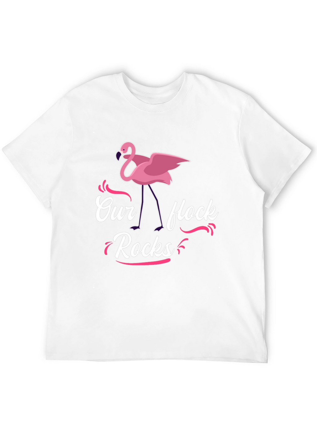 Our Flock Rocks Flamingo T-Shirt