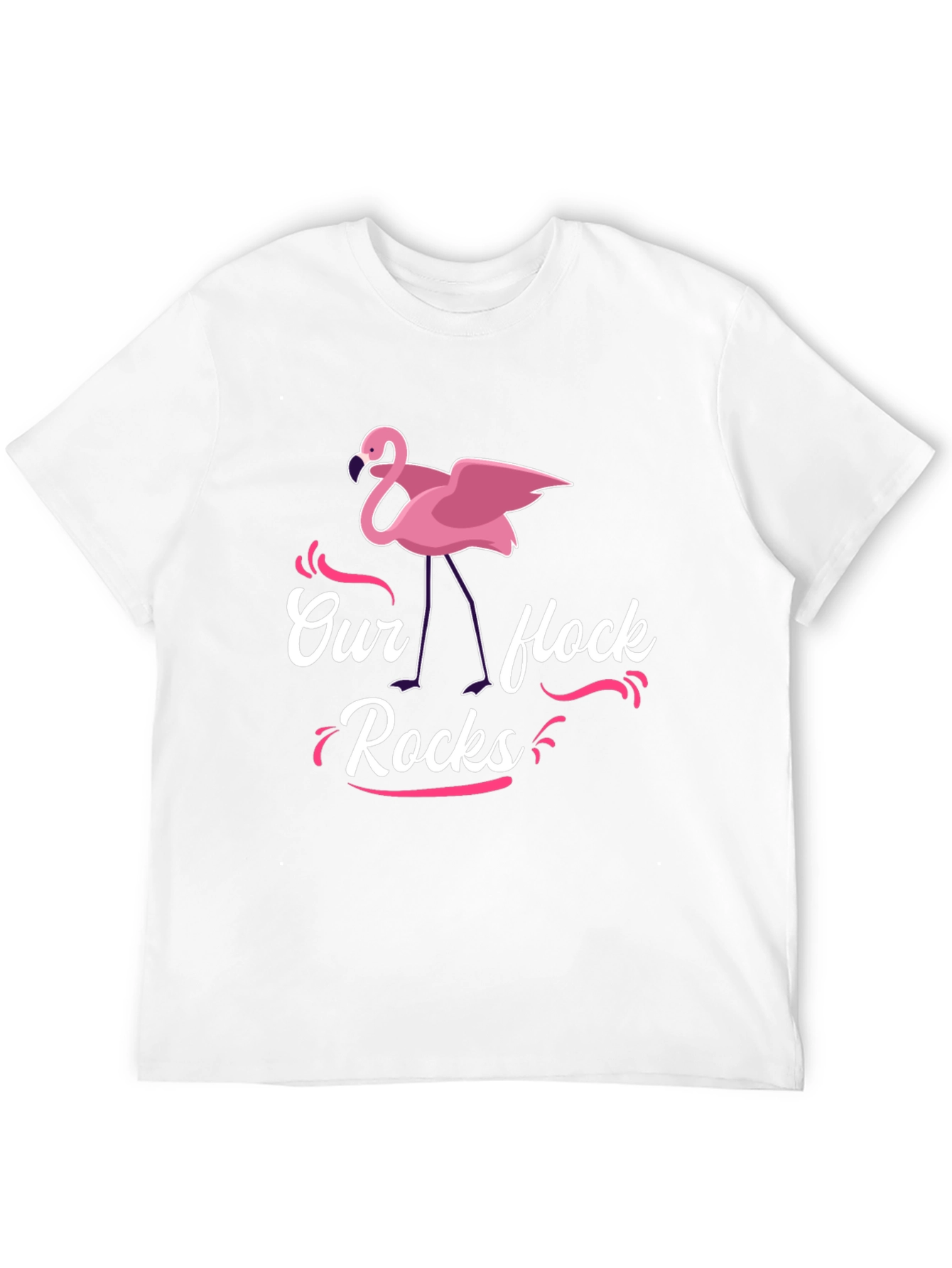 Our Flock Rocks Flamingo T-Shirt