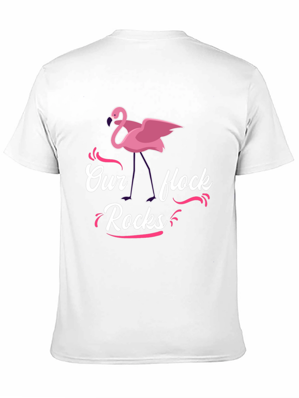 Our Flock Rocks Flamingo T-Shirt