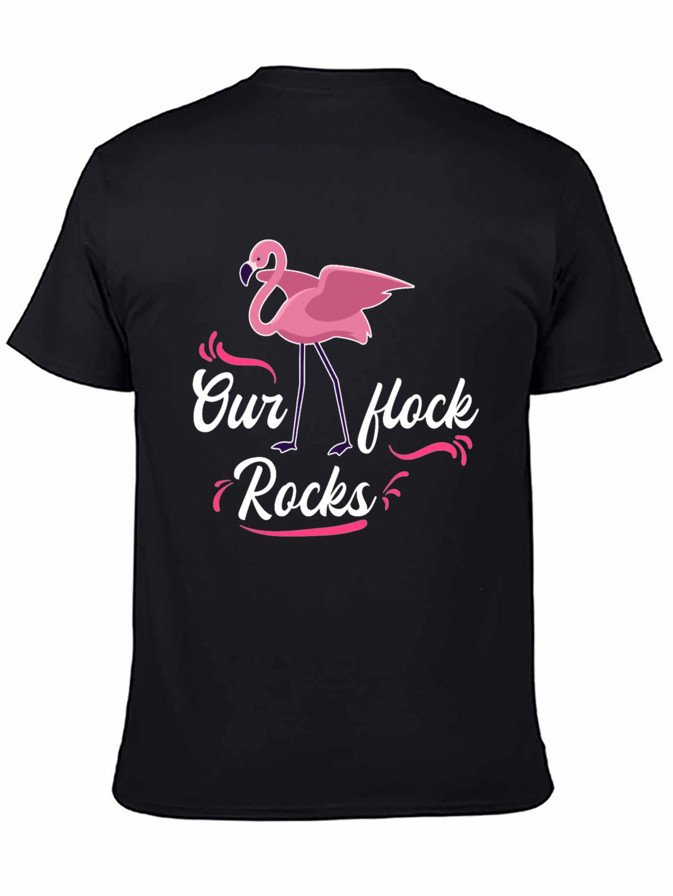 Our Flock Rocks Flamingo T-Shirt