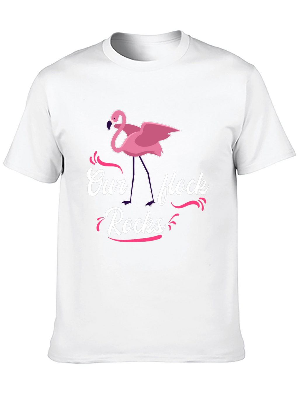 Our Flock Rocks Flamingo T-Shirt