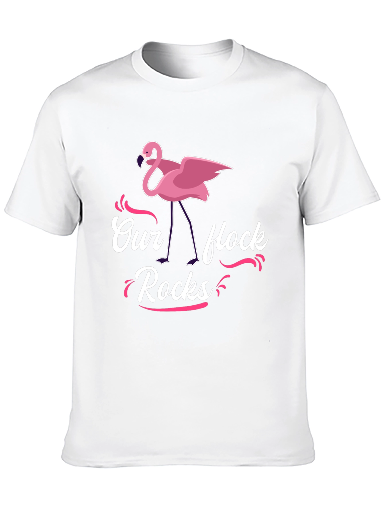Our Flock Rocks Flamingo T-Shirt