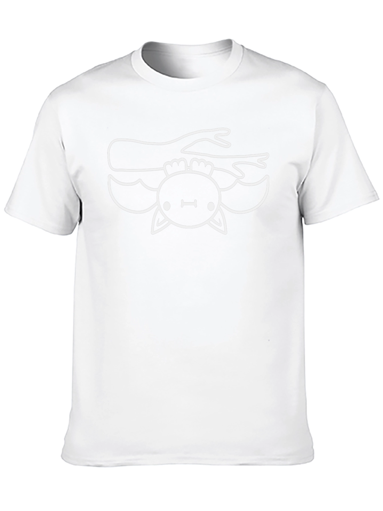 Cute Bat on Branch Graphic Tee - Black