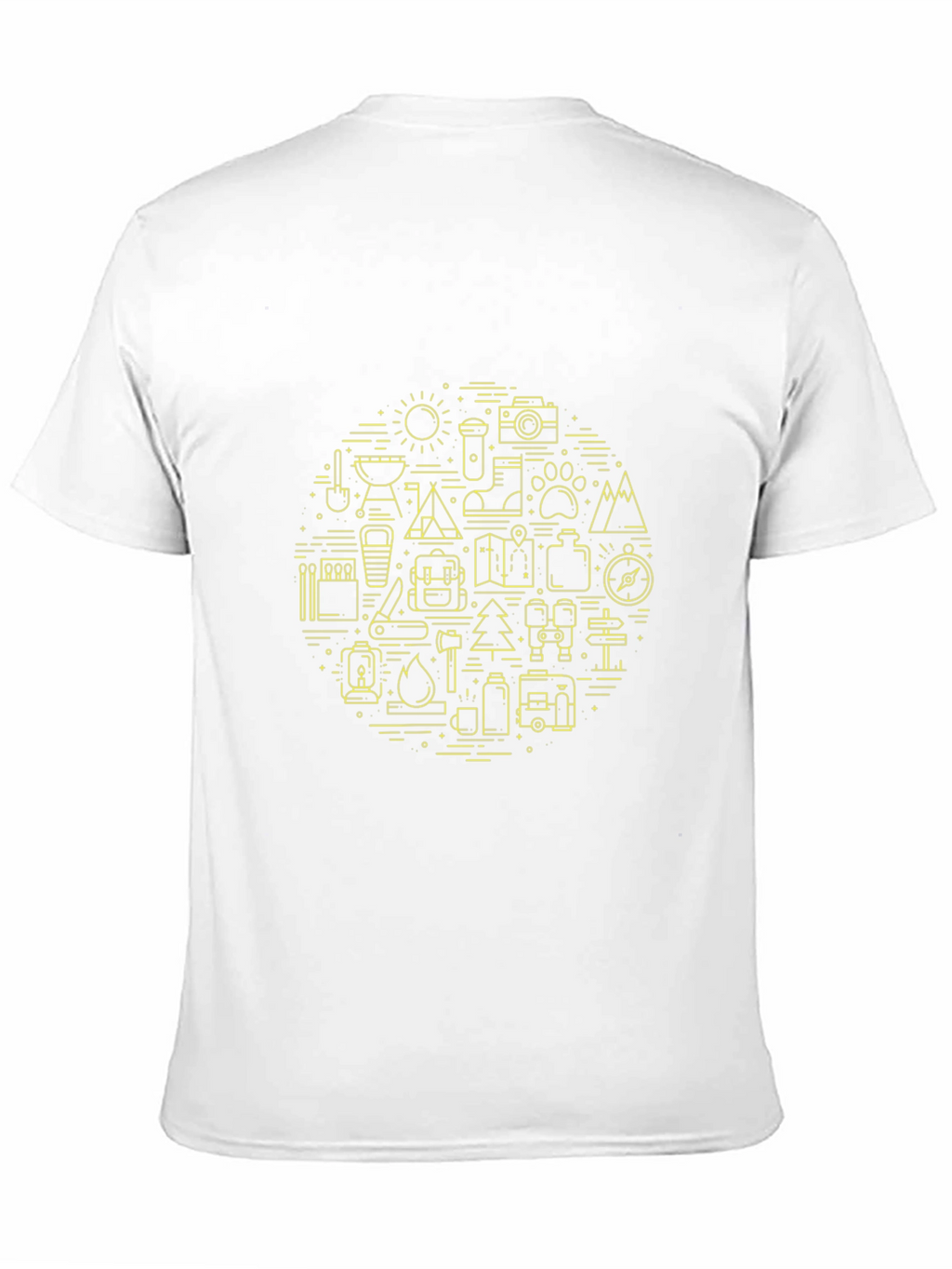 Camping Adventure Graphic T-Shirt - Black Crew Neck Tee