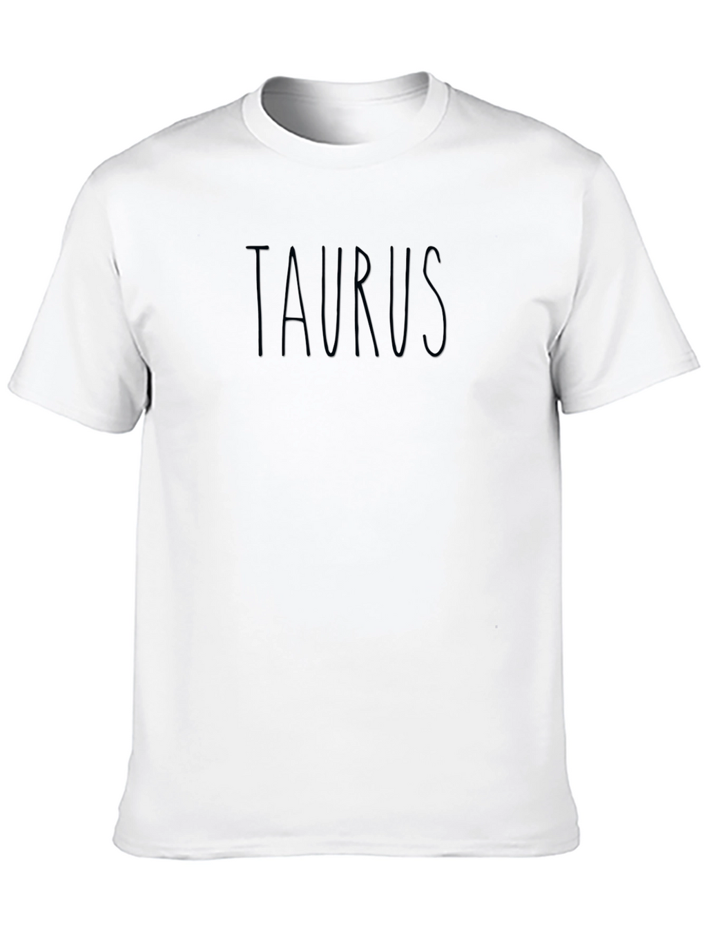 Taurus Zodiac Sign Black Graphic T-Shirt