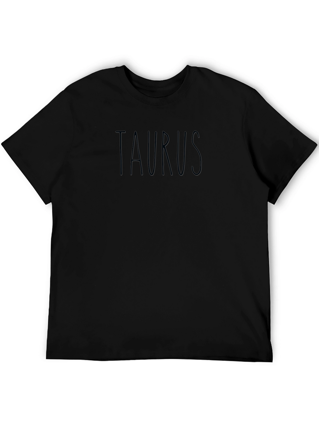 Taurus Zodiac Sign Black Graphic T-Shirt