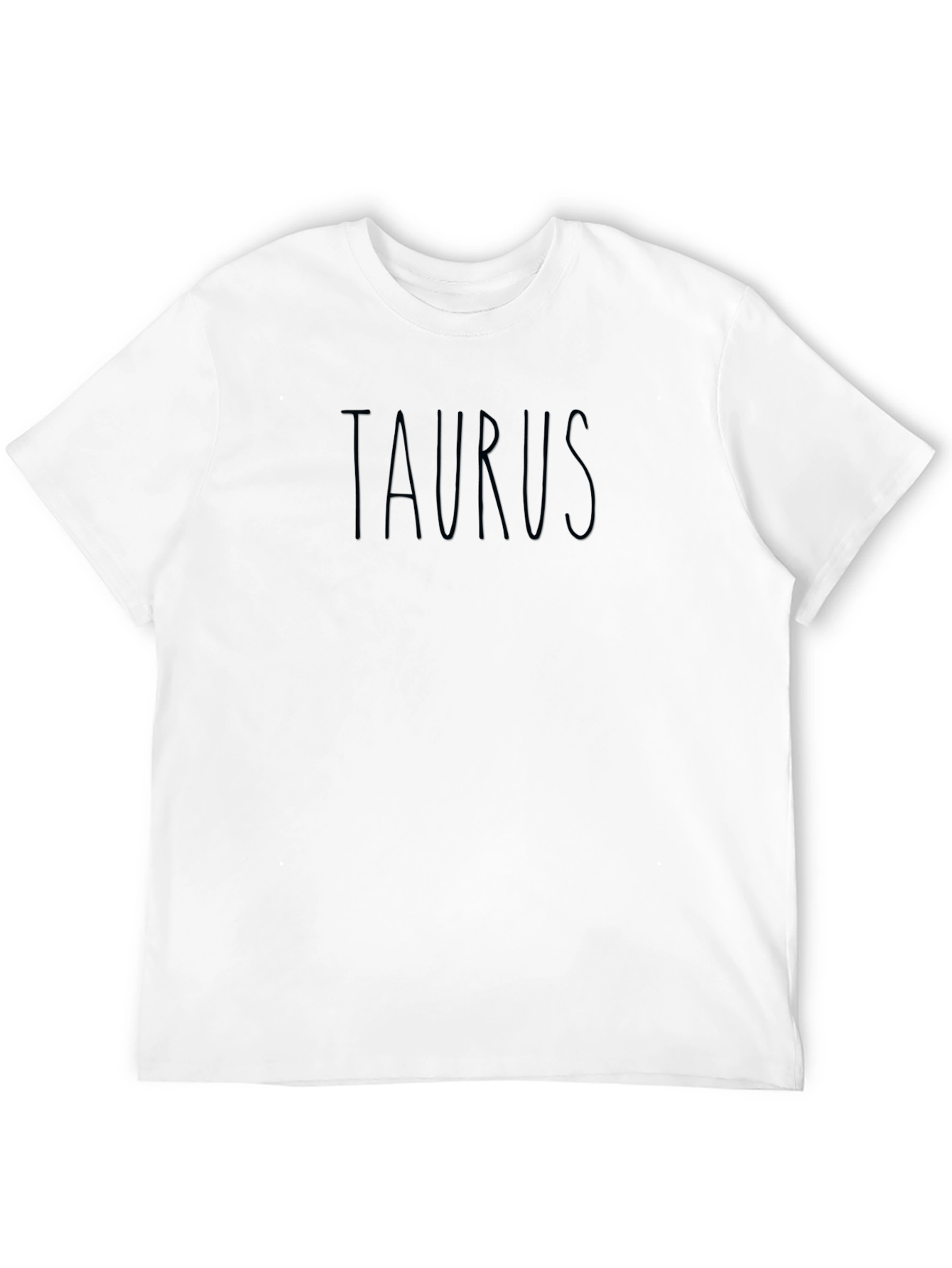 Taurus Zodiac Sign Black Graphic T-Shirt