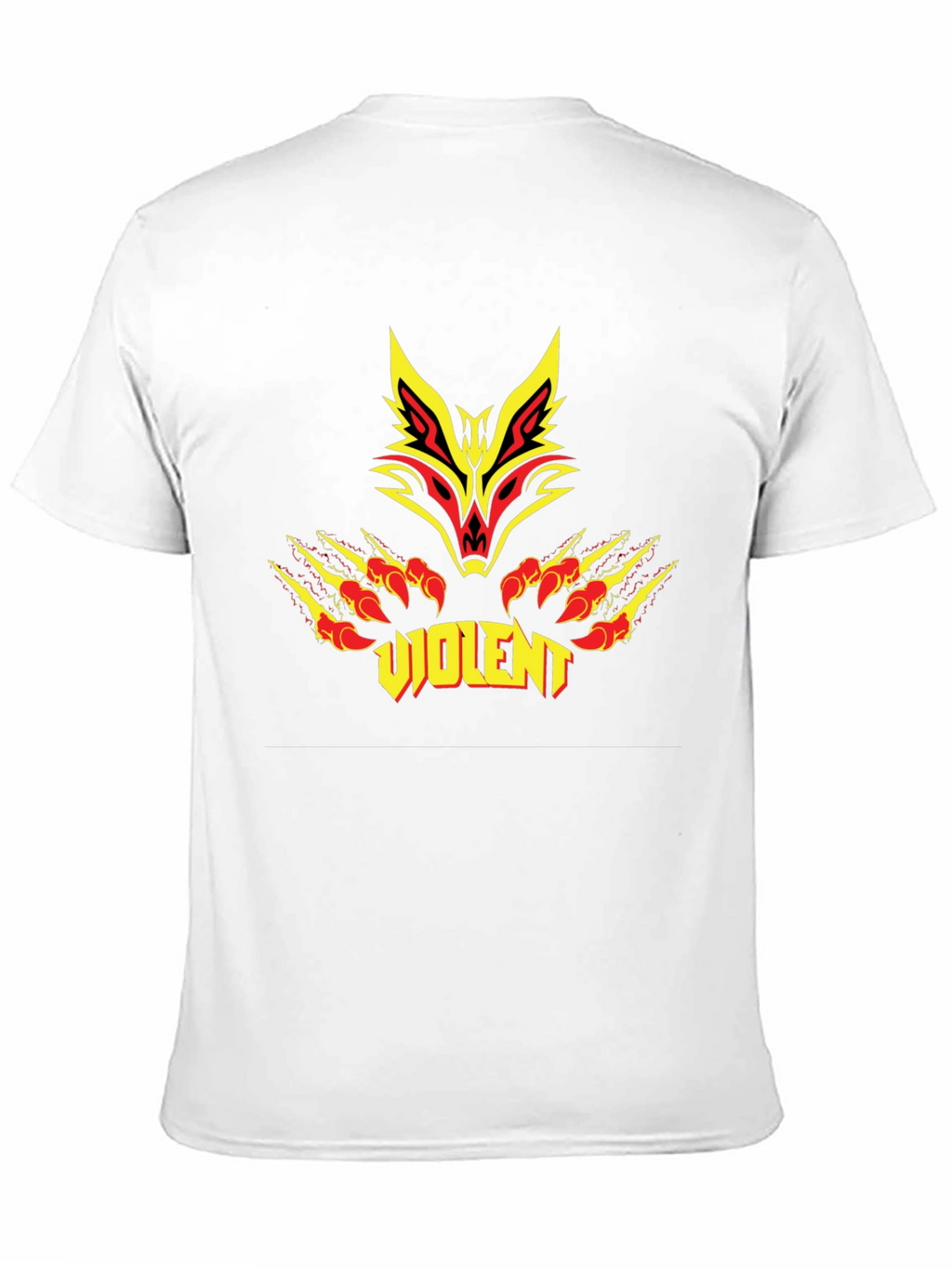 Violent Wolf Graphic Black T-Shirt