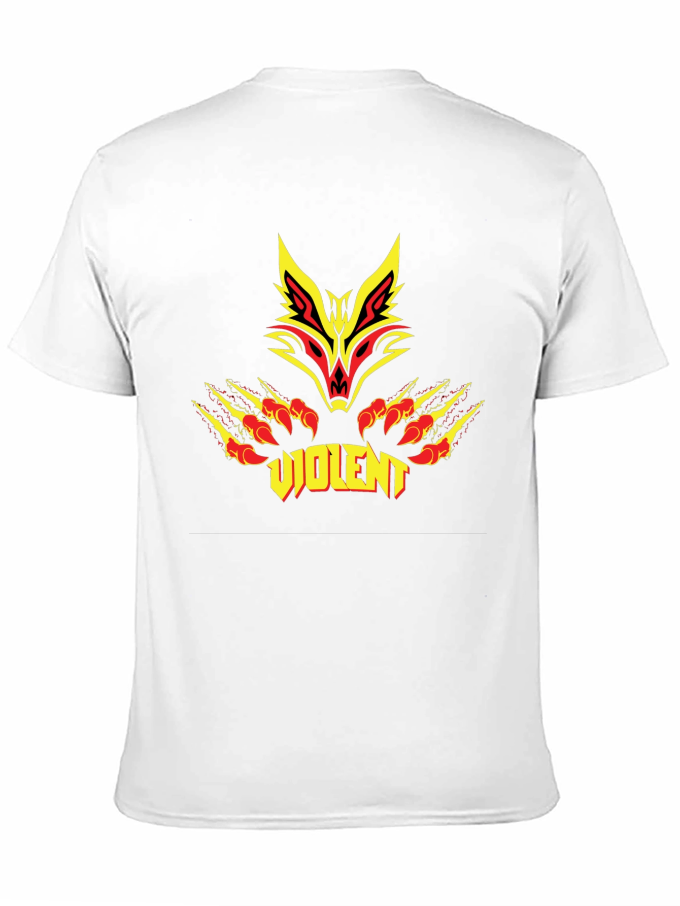 Violent Wolf Graphic Black T-Shirt