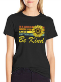 Be Kind Sunflower Graphic Tee