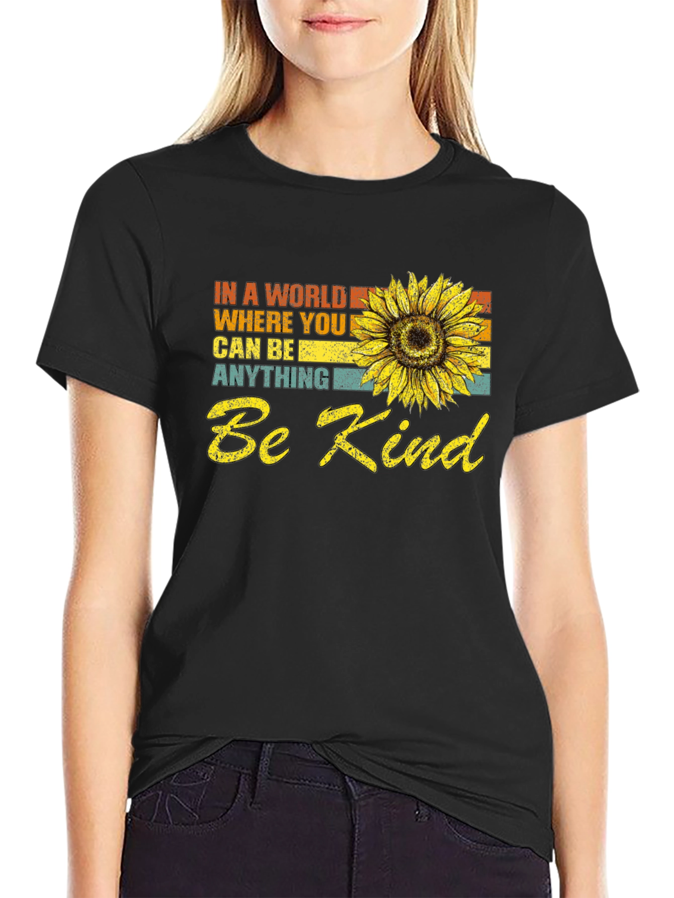 Be Kind Sunflower Graphic Tee