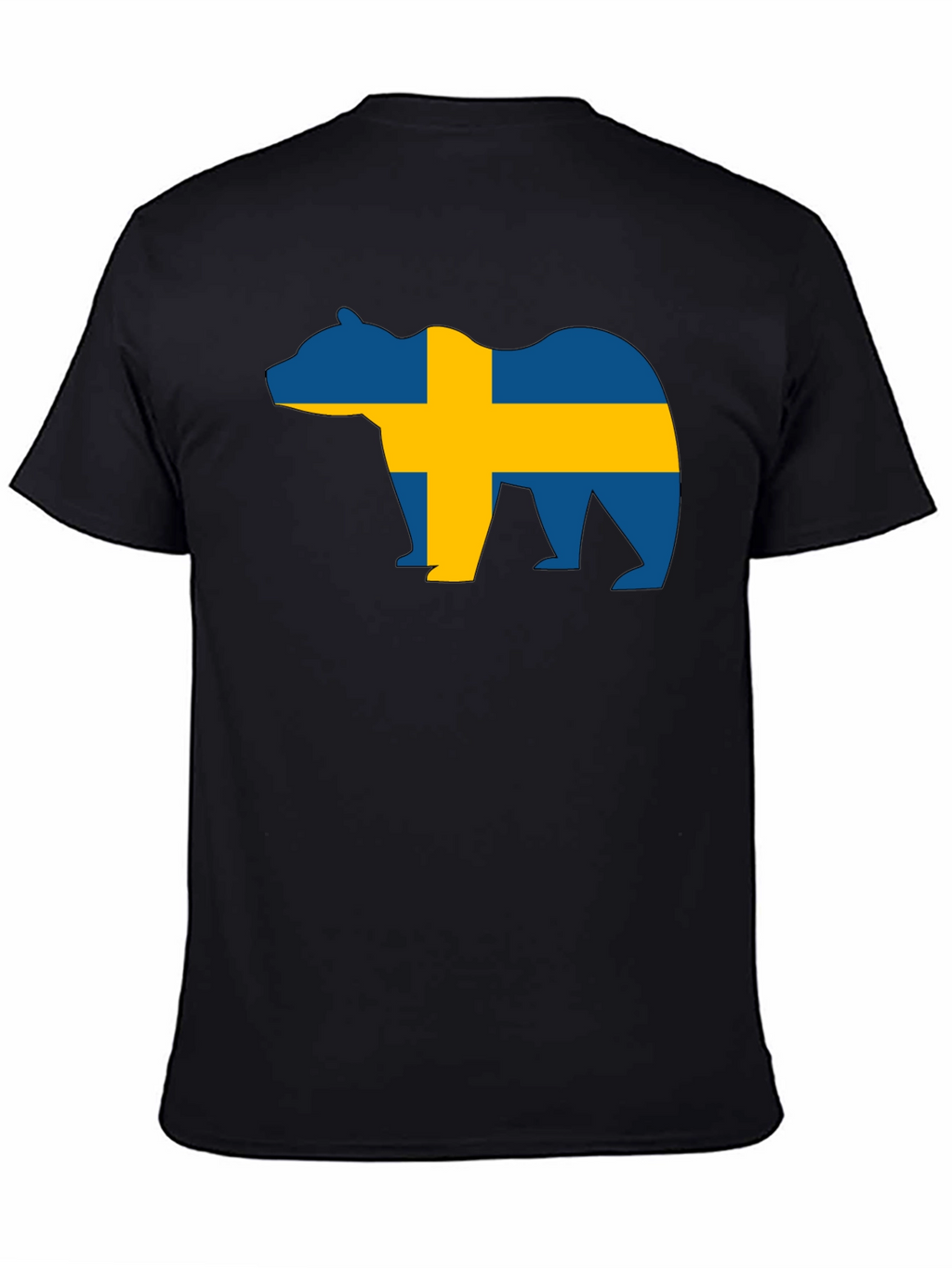 Sweden Flag Bear Graphic T-Shirt