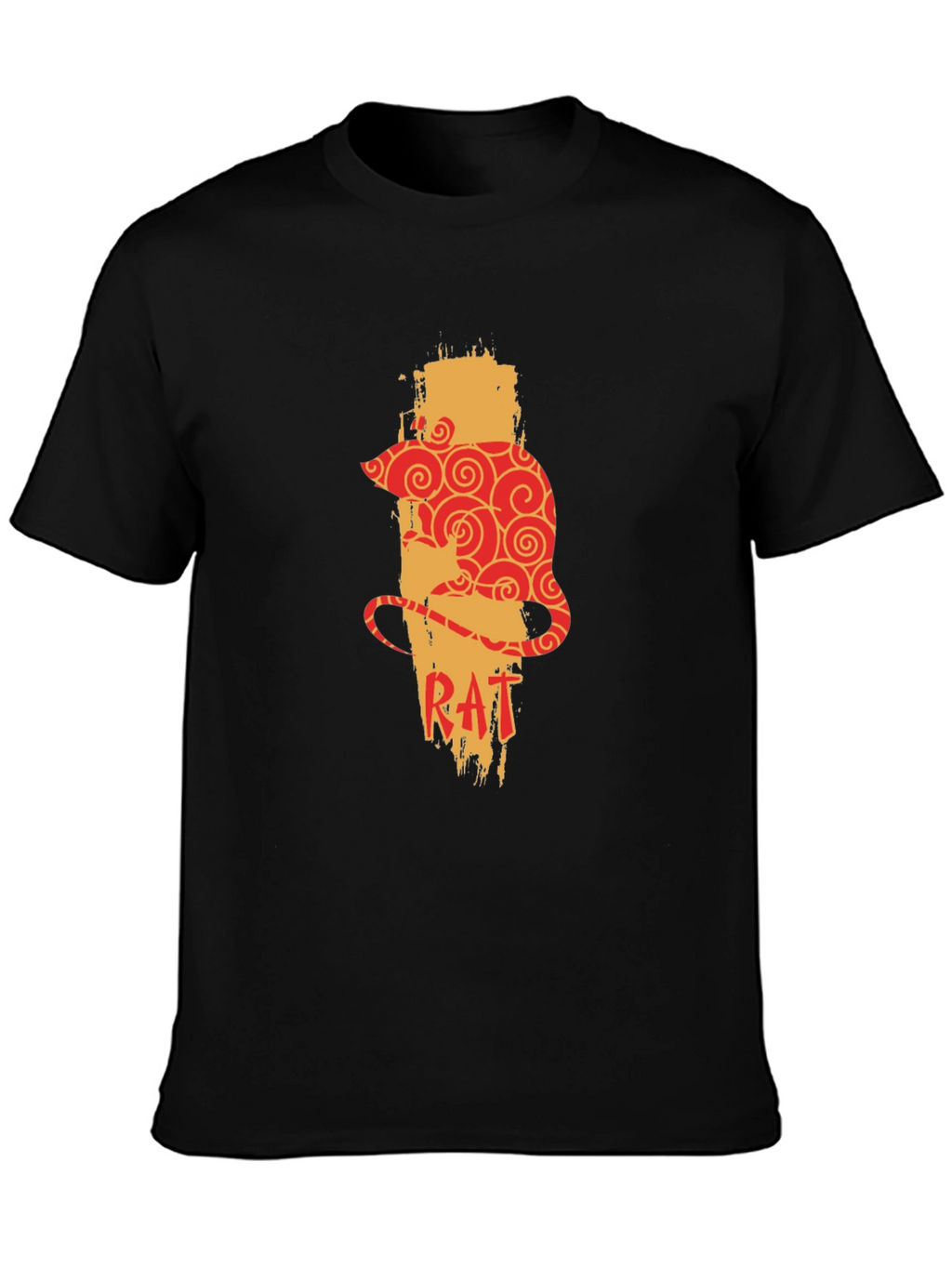 Rat Zodiac Graphic Print Mens T-Shirt