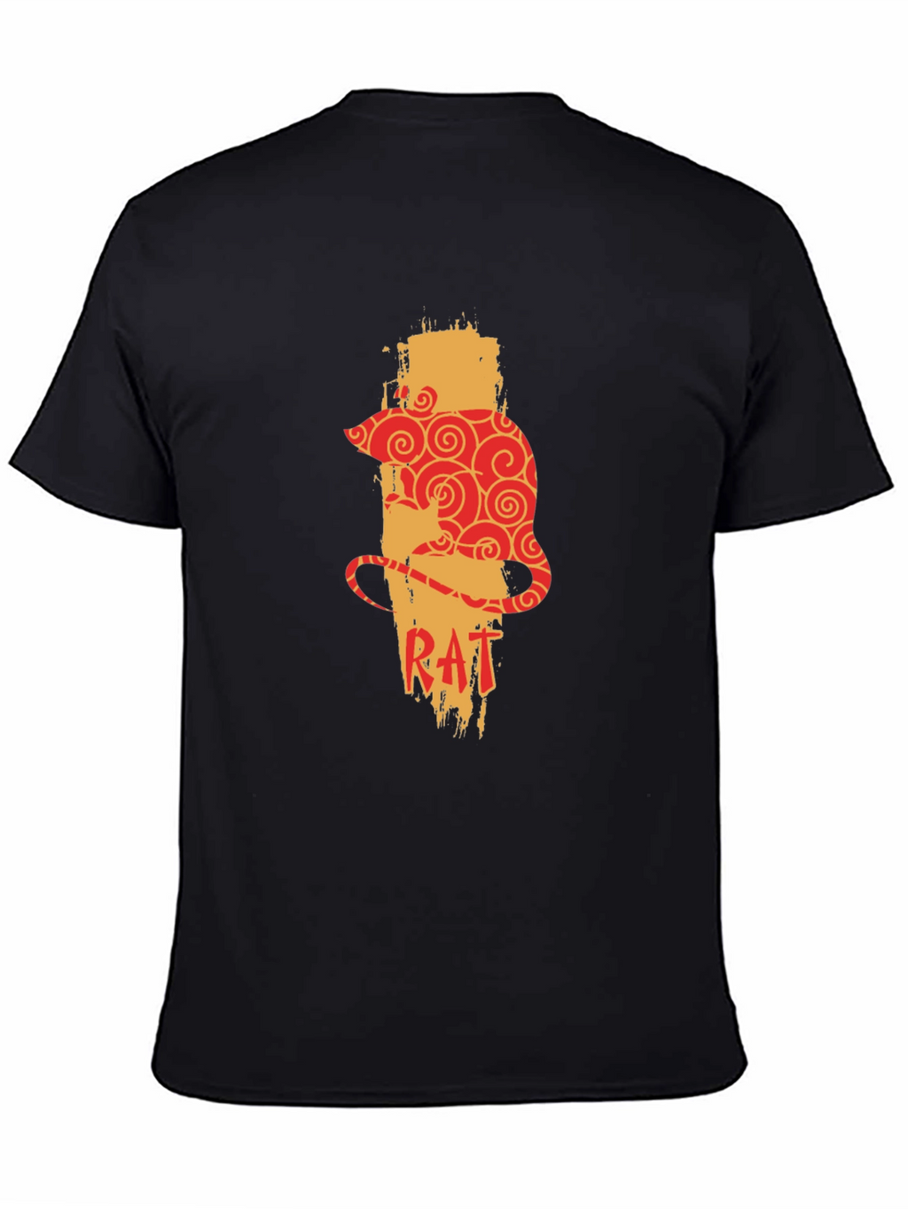 Rat Zodiac Graphic Print Mens T-Shirt
