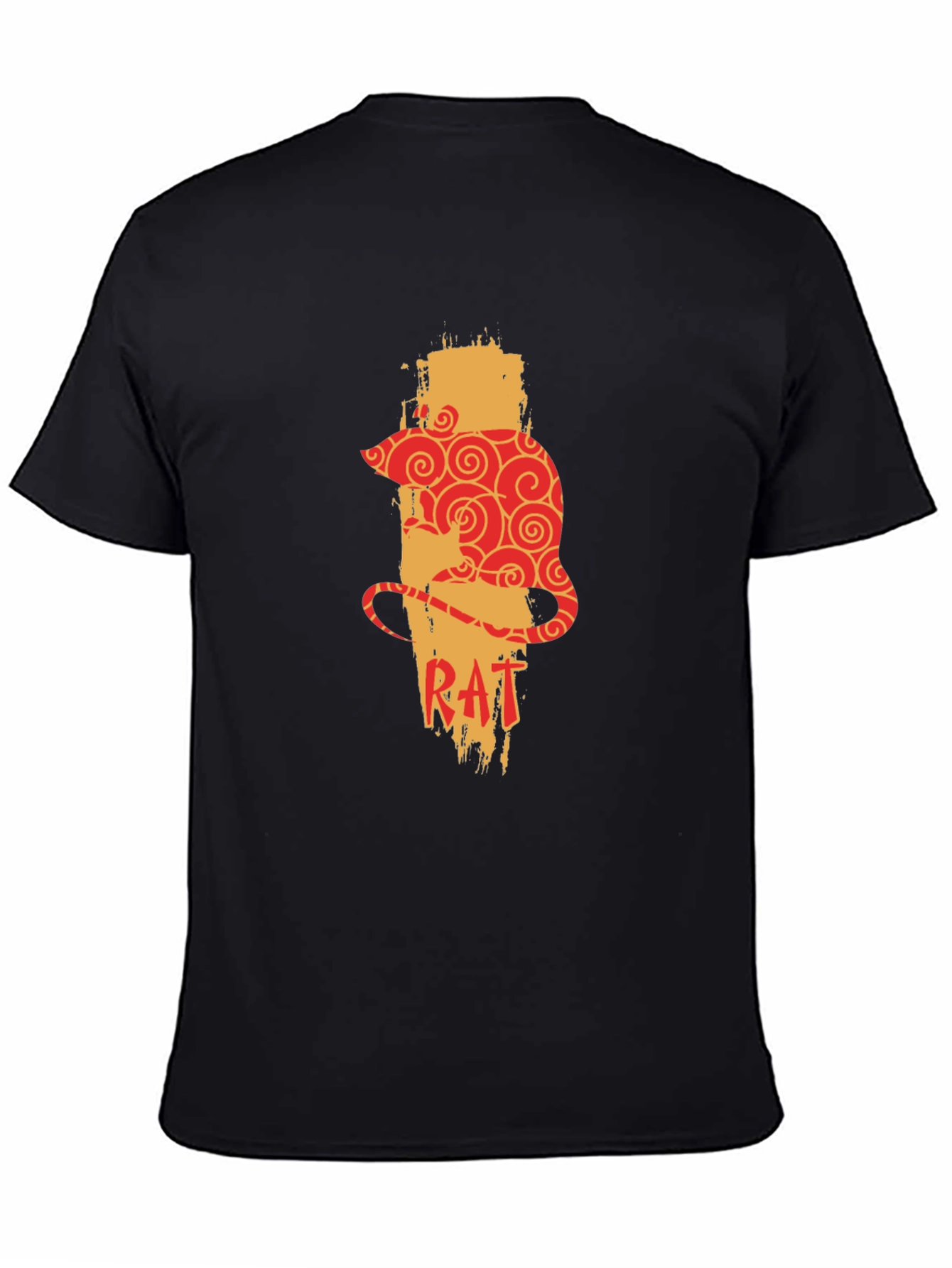 Rat Zodiac Graphic Print Mens T-Shirt