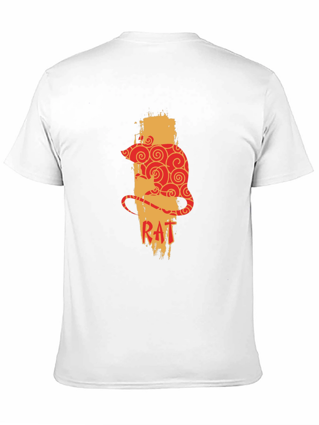 Rat Zodiac Graphic Print Mens T-Shirt