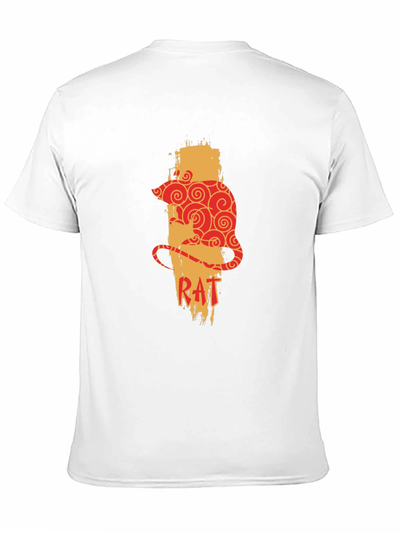Rat Zodiac Graphic Print Mens T-Shirt