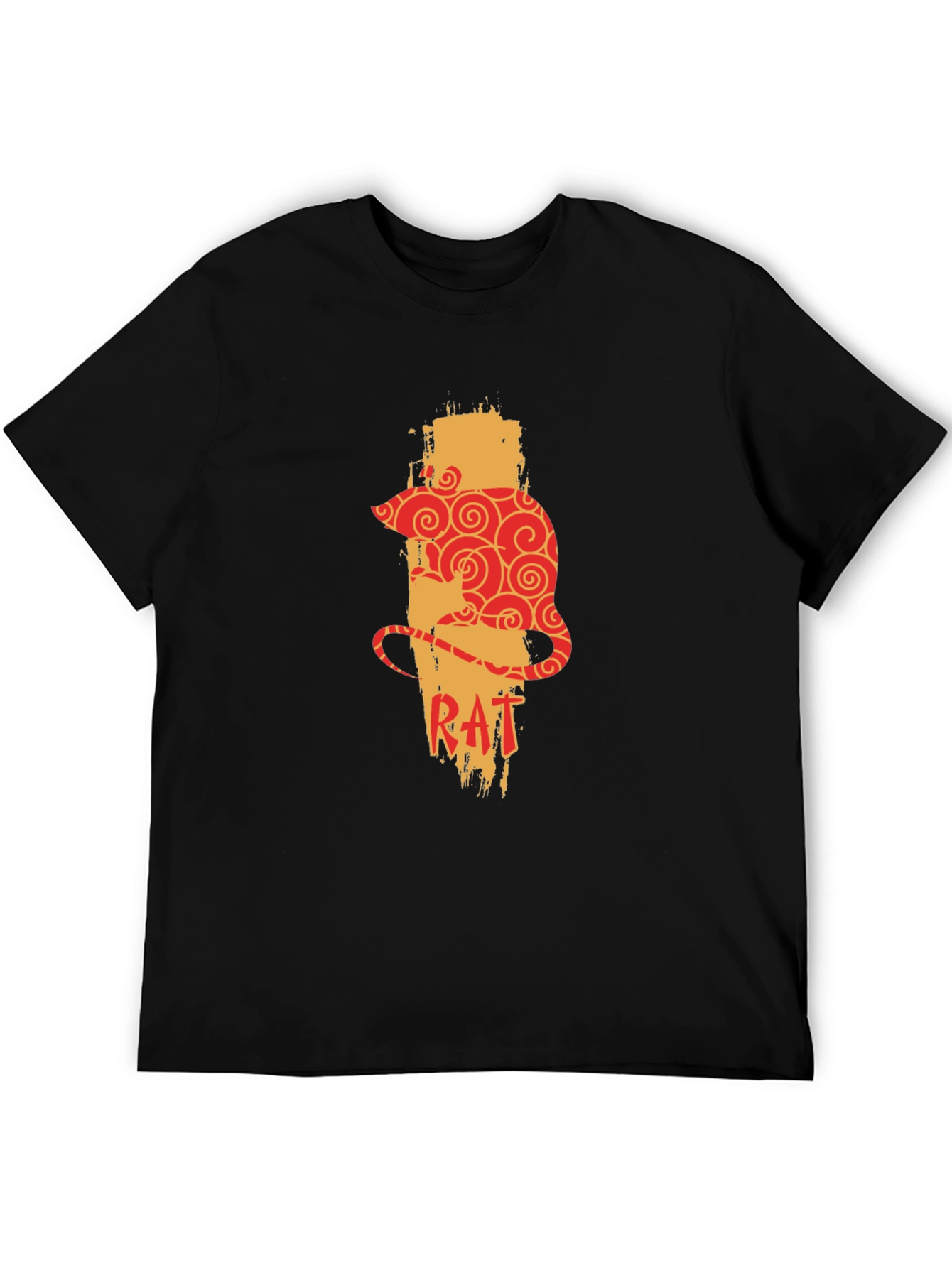 Rat Zodiac Graphic Print Mens T-Shirt